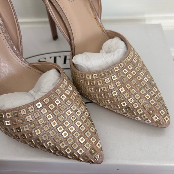 Steve Madden Women’s Varcityr Gold Multi D'Orsay Pumps- Size 8M - Picture 4 of 11